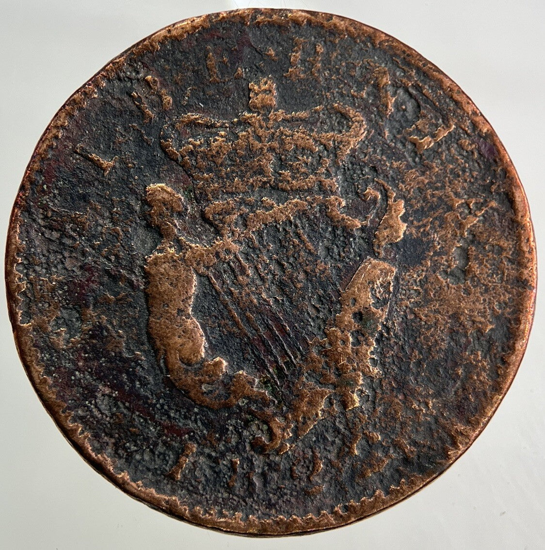 1822 Irish Half - Penny Coin | Collectable Grade