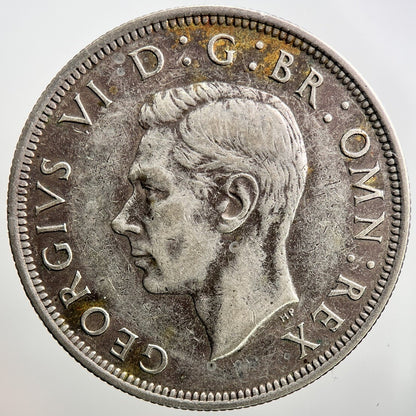1944 George VI Half - Crown Silver Coin | Fine Collectable Grade