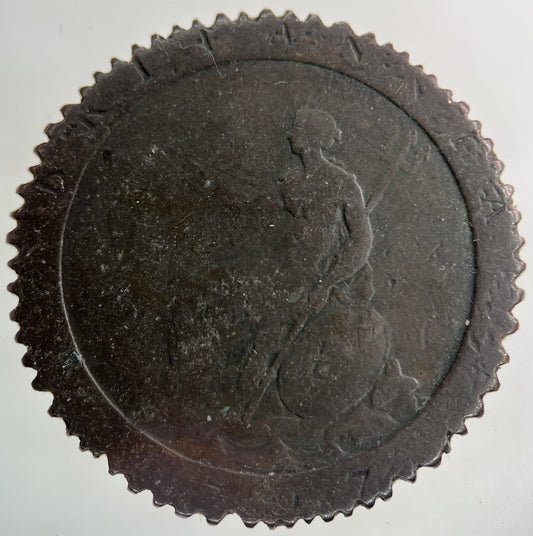 1797 Modified George III 3rd Cartwheel One Penny Coin | Collectable Grade