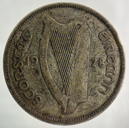 1928 Irish Half - Crown Silver Coin | Fine Collectable Grade