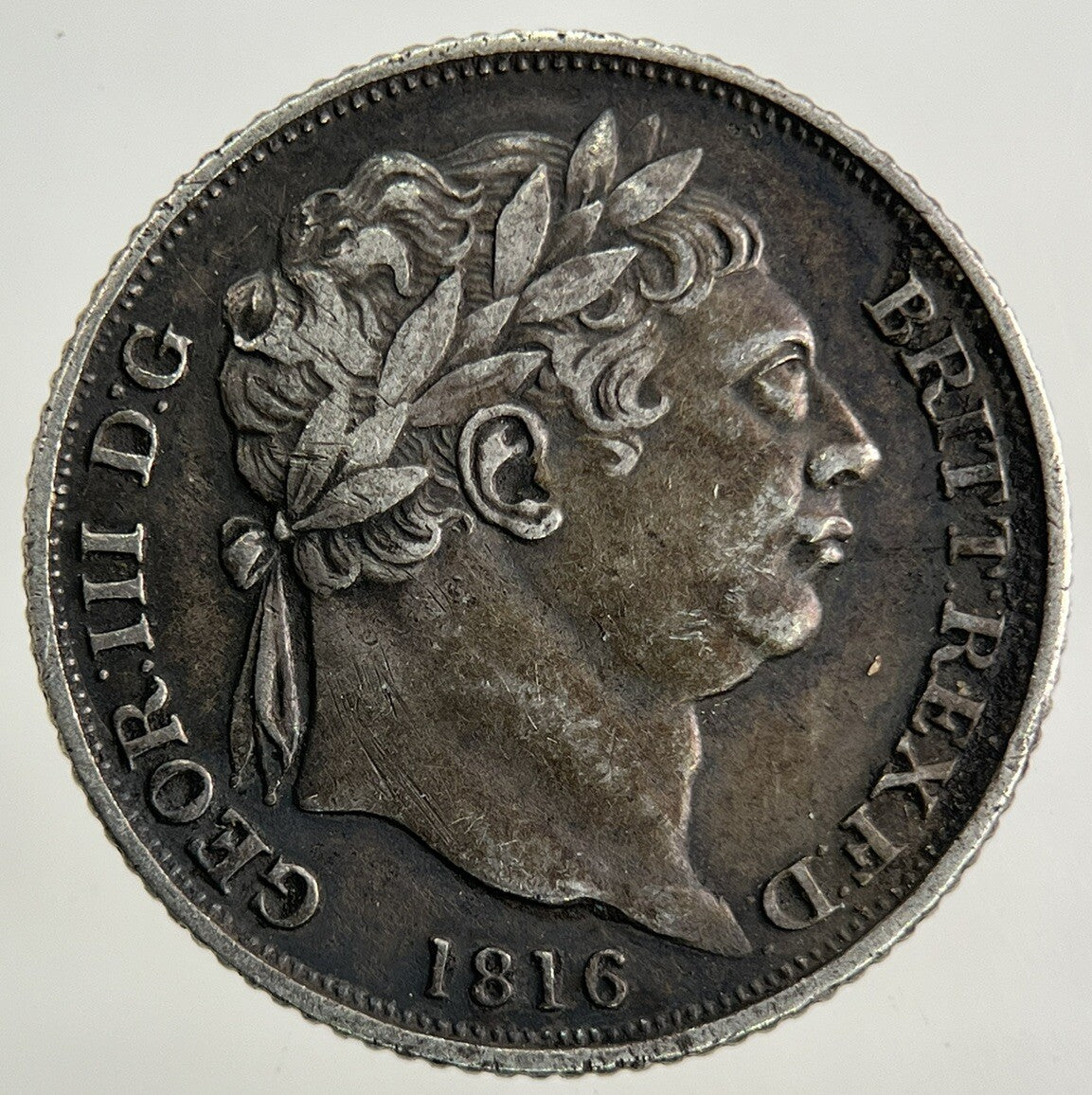 1816 George III 3rd Sixpence Silver Coin | Very High Grade