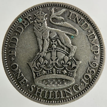 1936 George V Shilling Silver Coin | Collectable Grade