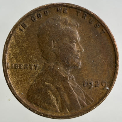 1929 US USA Wheat One Cent Coin | Fine Collectable Grade