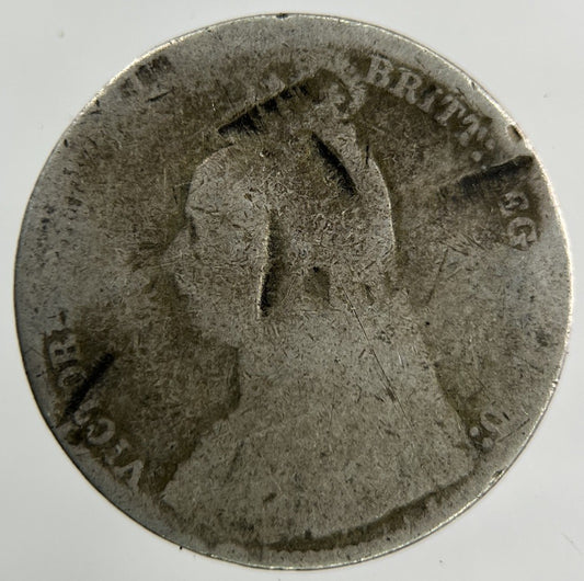 Victoria Sixpence Silver Coin | Fair Grade