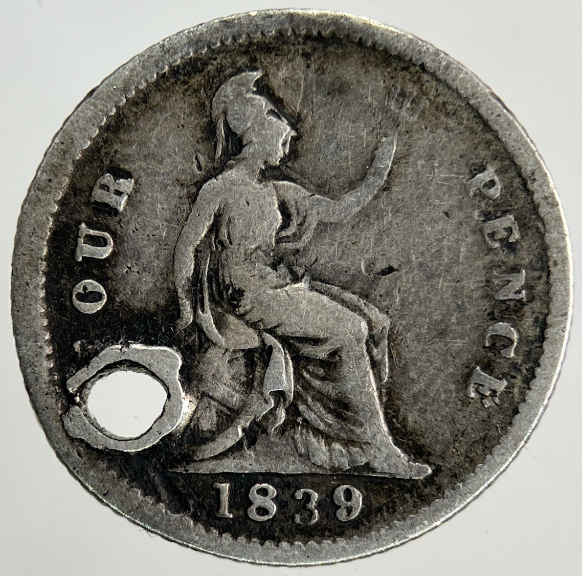 1839 Victoria Groat Four - Pence Silver Coin | Collectable Grade