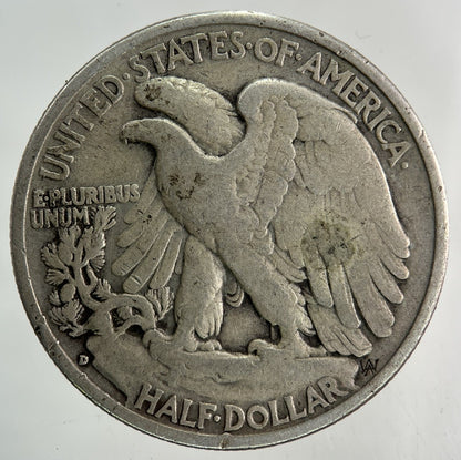 1936 - D US USA Half Dollar Silver Coin | Fine Collectable Grade