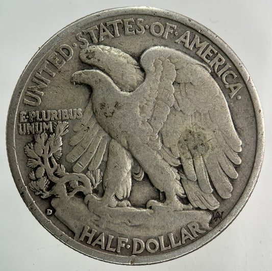 1936 - D US USA Half Dollar Silver Coin | Fine Collectable Grade