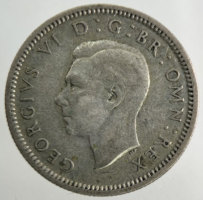 1939 George VI Silver Sixpence Coin | Fine Collectable Grade