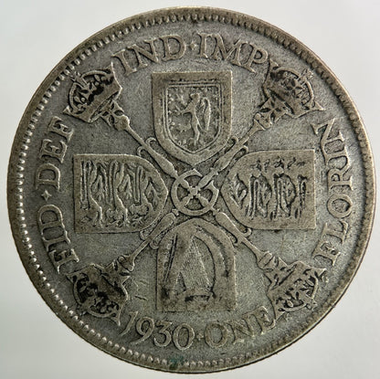 1930 George V Florin Silver Coin | Fair Grade