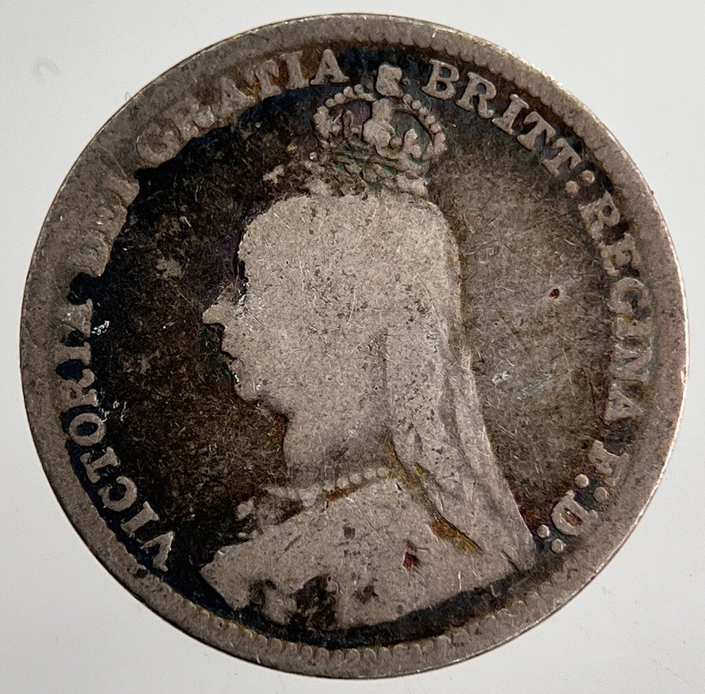 1890 Victoria Threepence Silver Coin | Collectable Grade | a8677