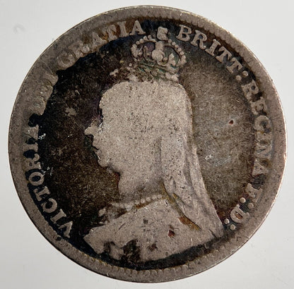 1890 Victoria Threepence Silver Coin | Collectable Grade | a8677
