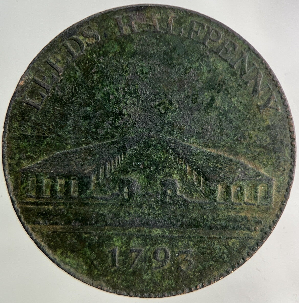 1793 Leeds Half - Penny Token Coin | Fine Collectable Grade