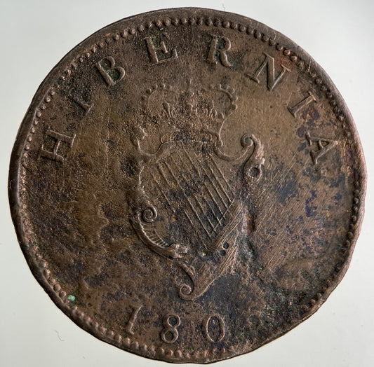 1806 Irish Half - Penny Coin | Collectable Grade