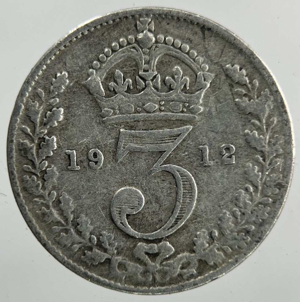 1912 George V Threepence Silver Coin | Collectable Grade