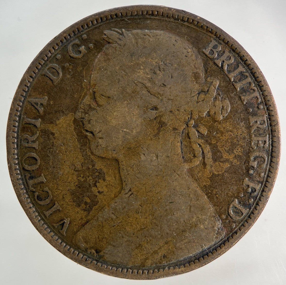 1884 Victoria One Penny Coin | Collectable Grade