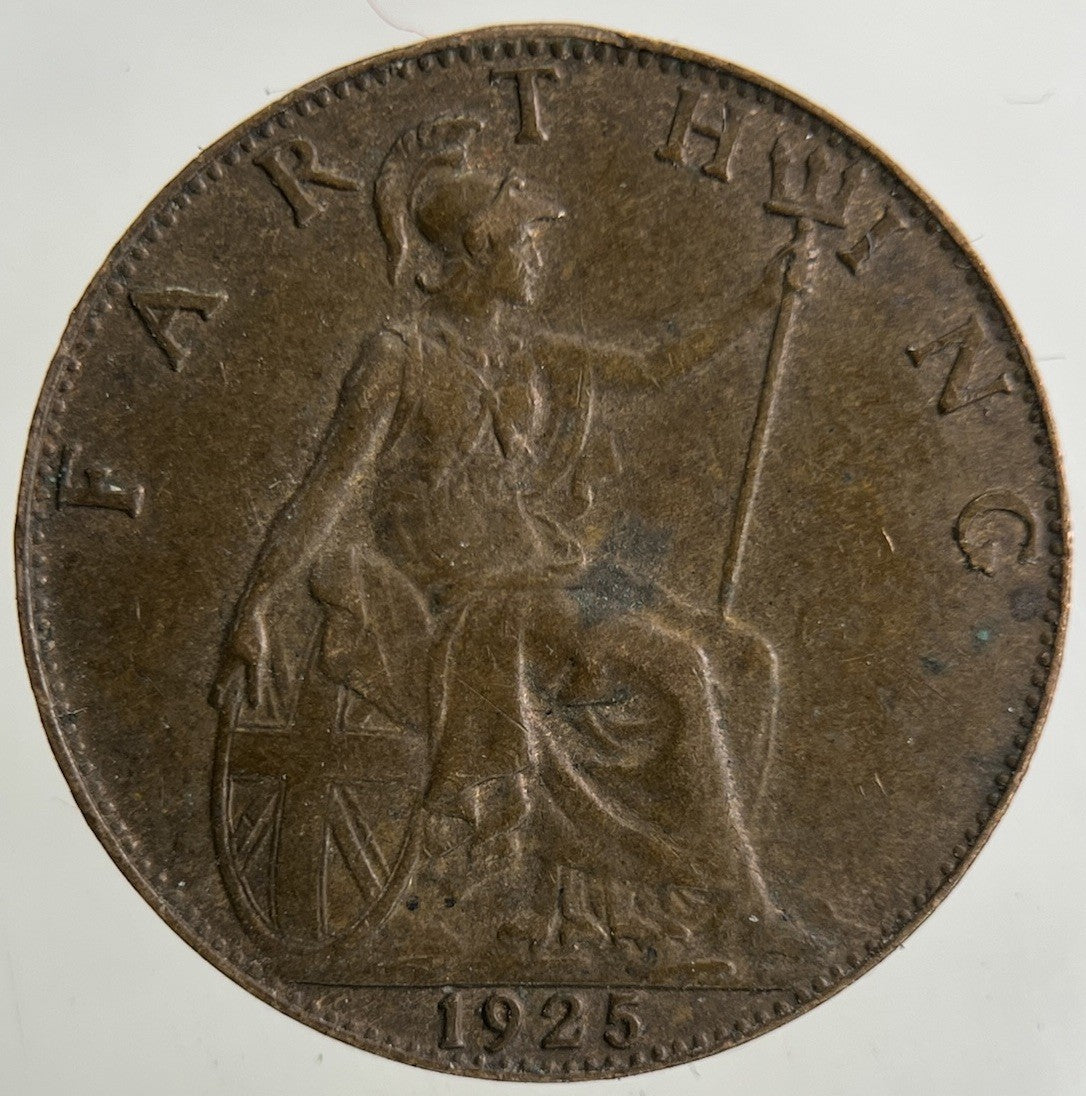 1925 George V Farthing Coin | Fine Collectable Grade
