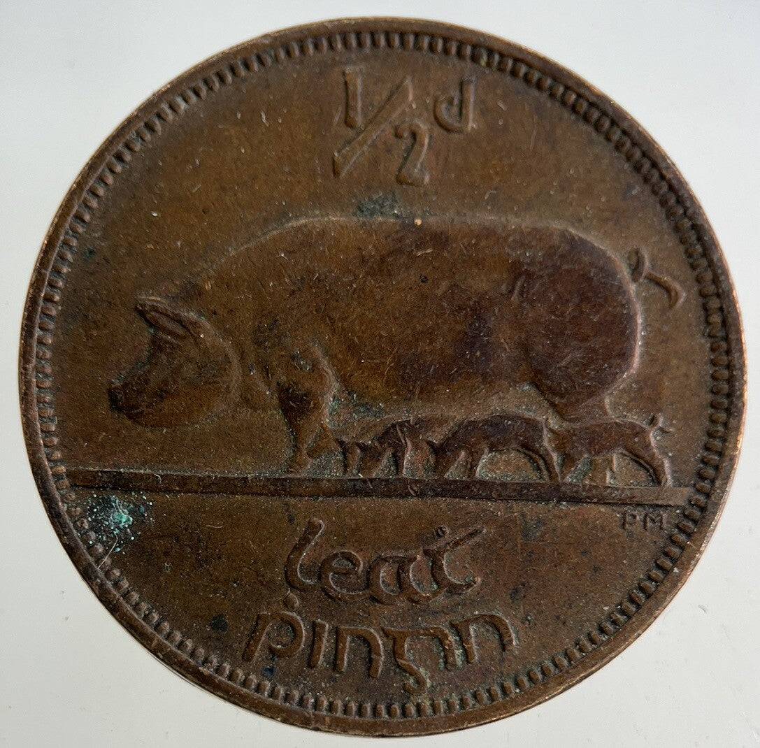 1942 Irish Half - Penny Coin | Fine Collectable Grade