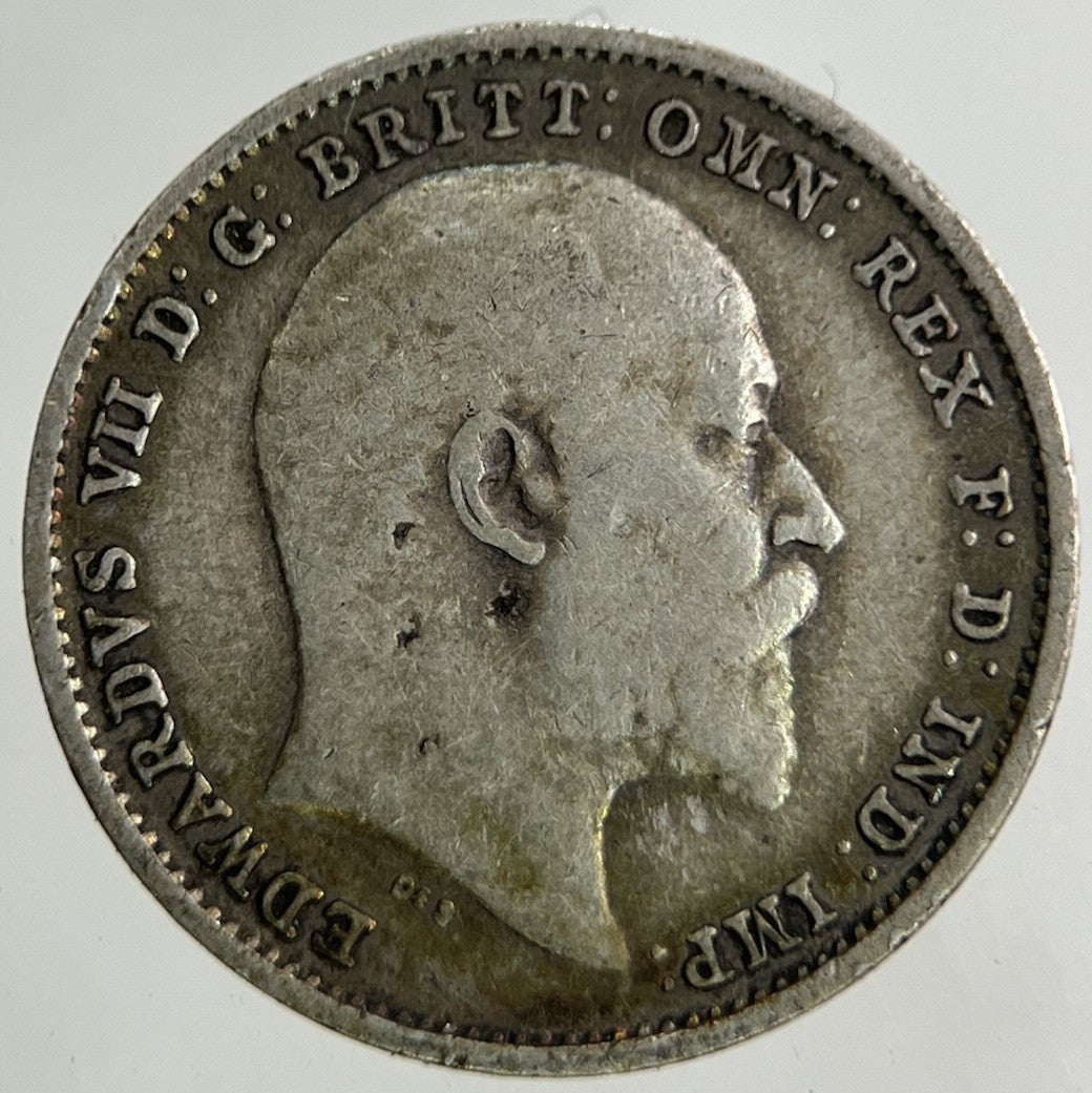 1908 Edward VII Threepence Silver Coin | Collectable Grade