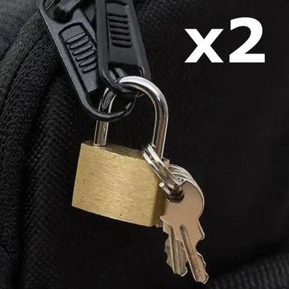 x2 Small Metal Security Lock Luggage Case Padlock Backpack Lock - UK Stock