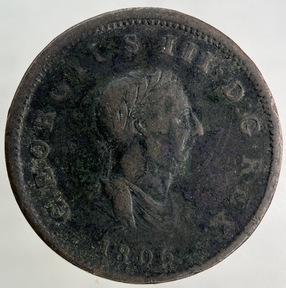 1806 George III 3rd Half - Penny Coin | Collectable Grade
