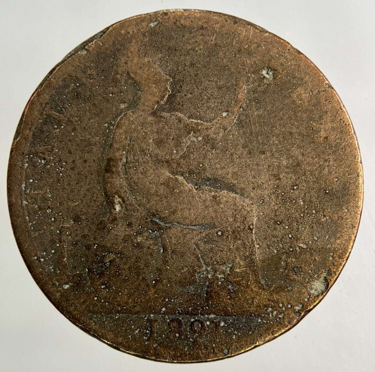 1891 Victoria Half - Penny Coin | Fair Grade