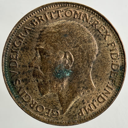 1918 George V Farthing Coin | Fine Collectable Grade