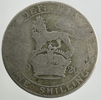 1920 George V Shilling Silver Coin | Fair Grade