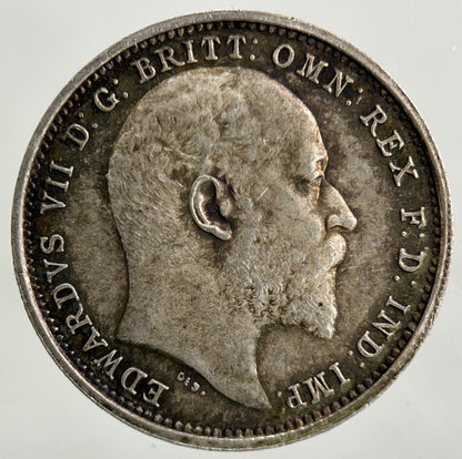 1906 Edward VII Maundy Four - Pence Silver Coin | Very High Grade