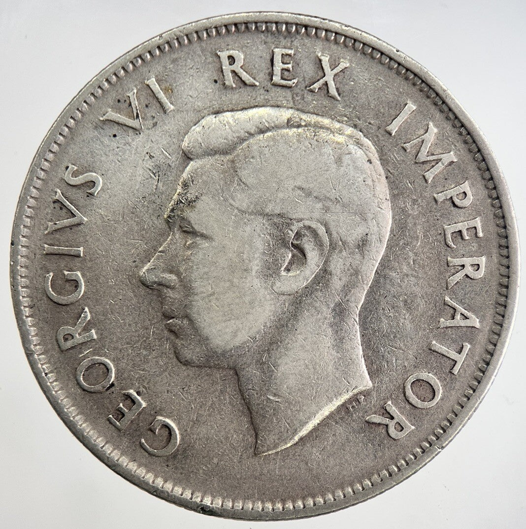 1943 South Africa Half - Crown Silver Coin | Fine Collectable Grade | a8362