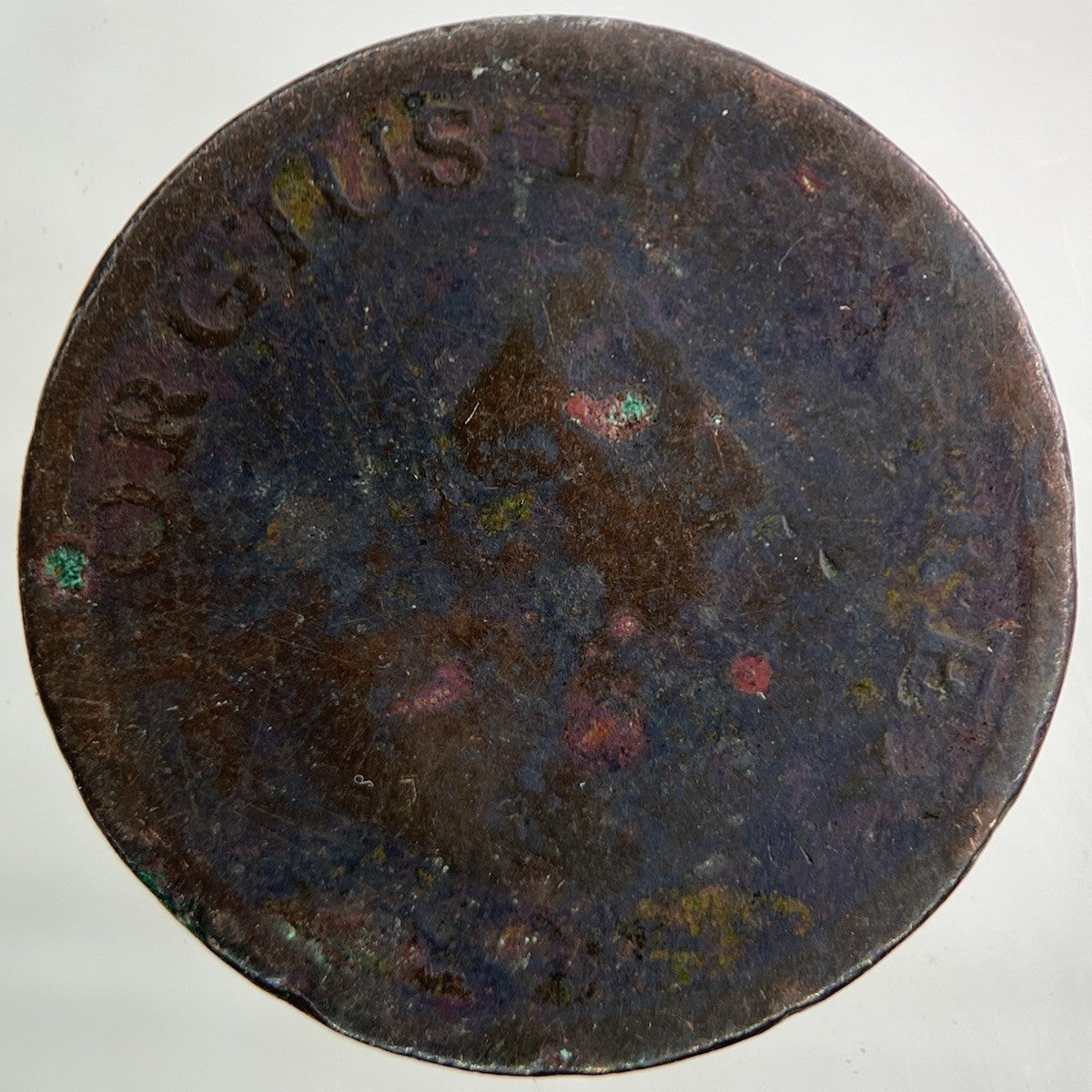 1806 Irish Half - Penny Coin | Worn Grade