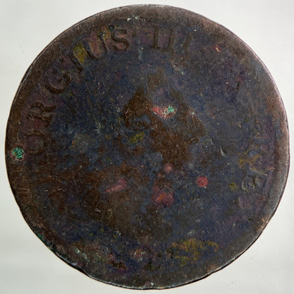 1806 Irish Half - Penny Coin | Worn Grade