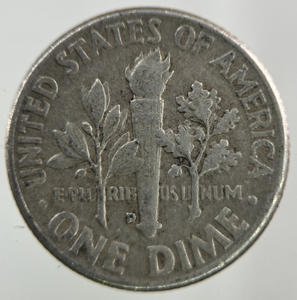 1960 - D US USA Roosevelt Dime Silver Coin | Collectable Grade