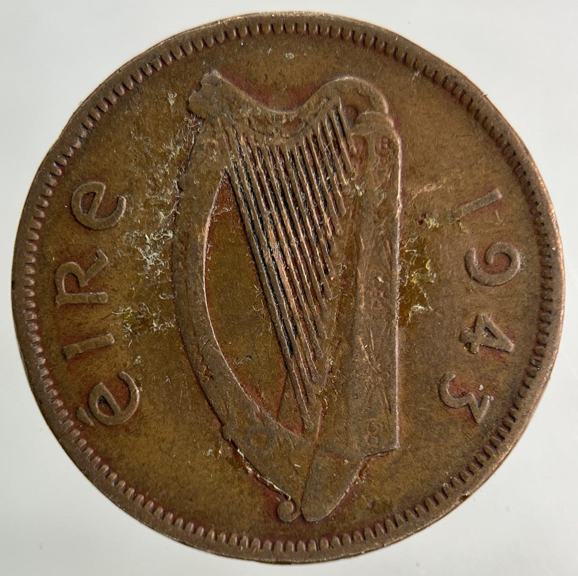 1943 Irish Half - Penny Coin | Collectable Grade
