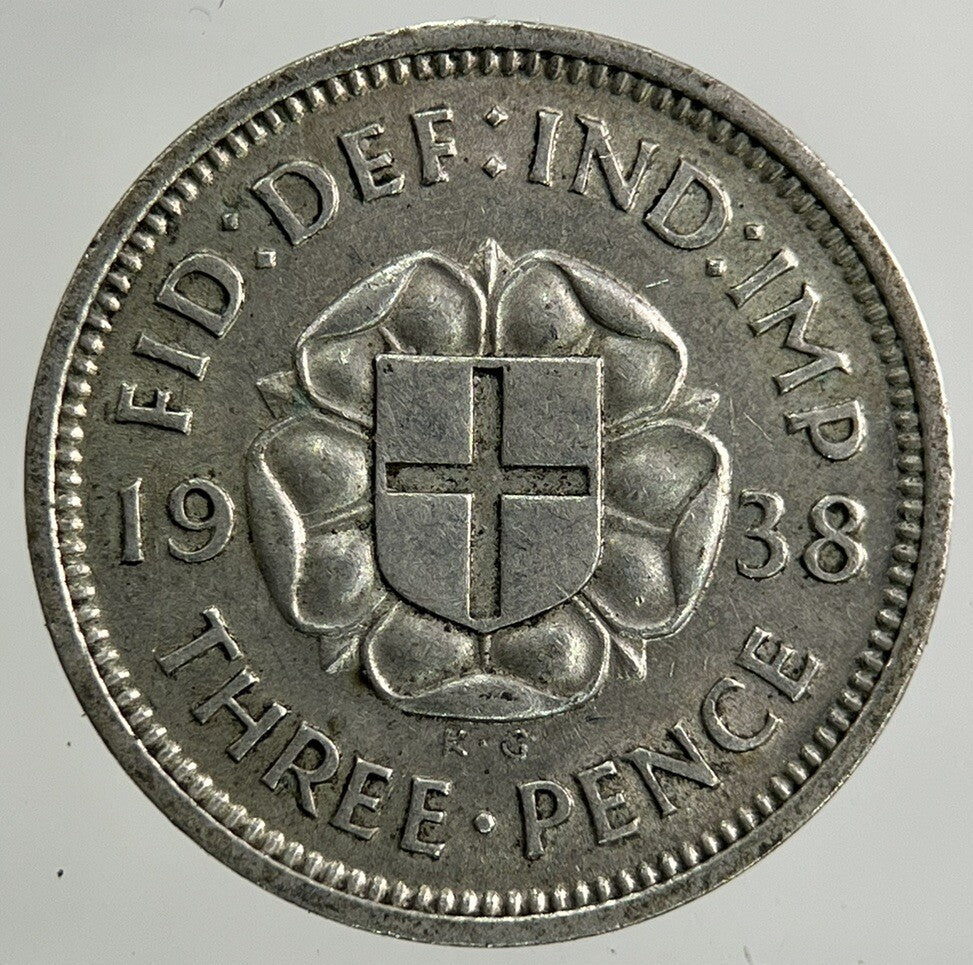 1938 George VI Threepence Silver Coin | Fine Collectable Grade