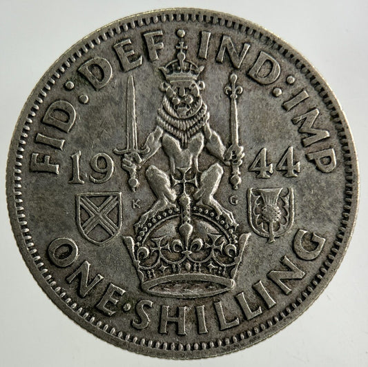1944 George VI Shilling Silver Coin | Fine Collectable Grade