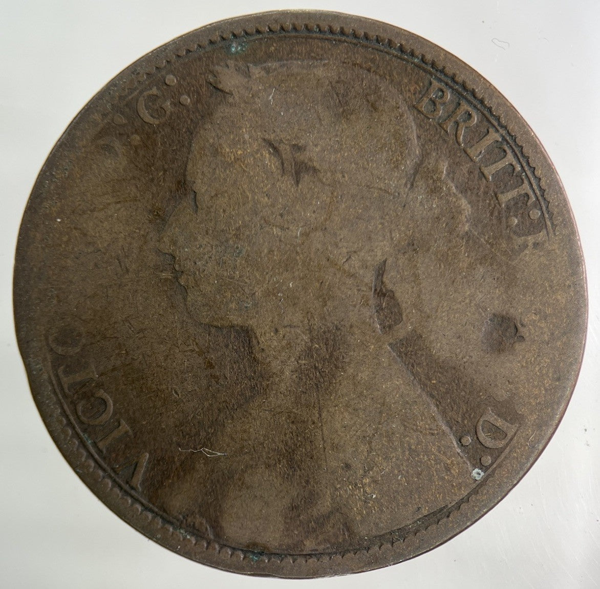 1877 Victoria One Penny Coin | Collectable Grade