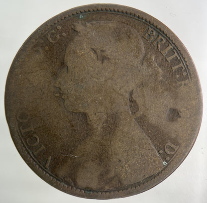 1877 Victoria One Penny Coin | Collectable Grade