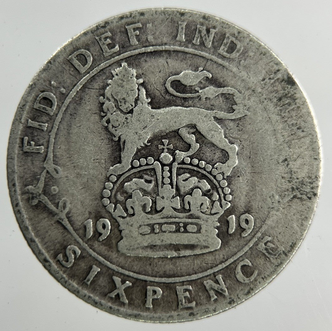 1919 George V Sixpence Silver Coin | Collectable Grade