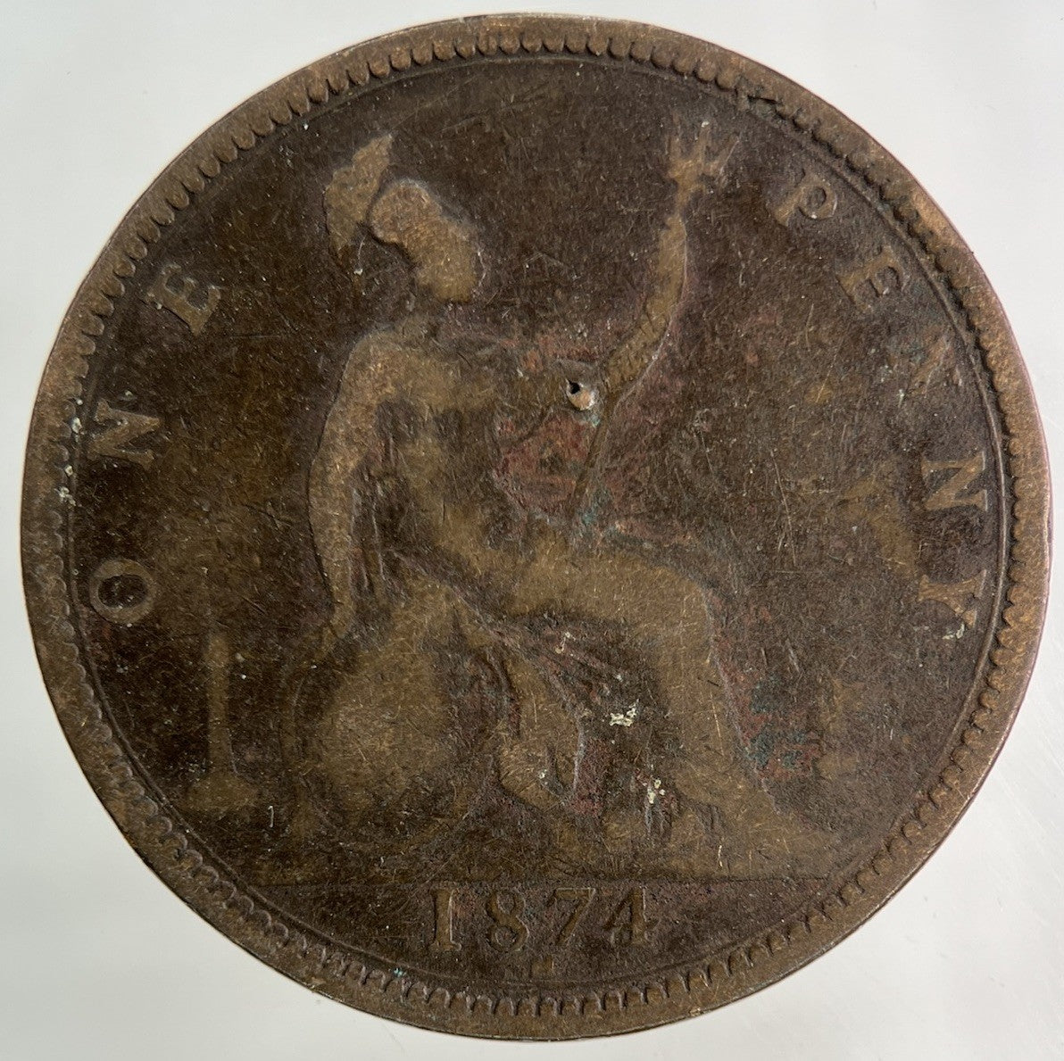 1874 - H Victoria One Penny Coin | Collectable Grade