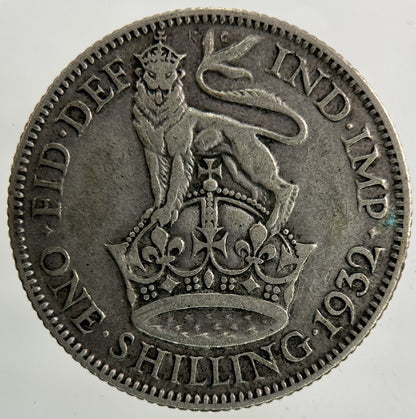 1932 George V Shilling Silver Coin | Collectable Grade