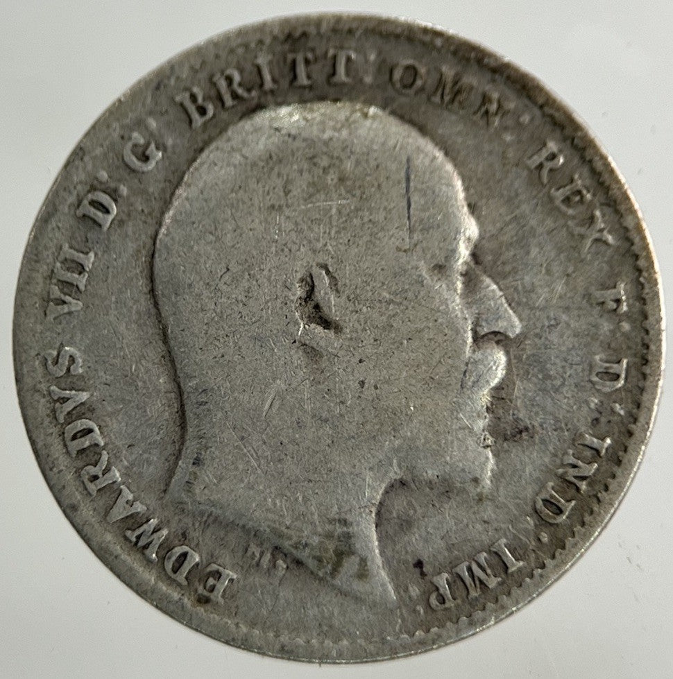 1908 Edward VII Threepence Silver Coin | Fine Collectable Grade