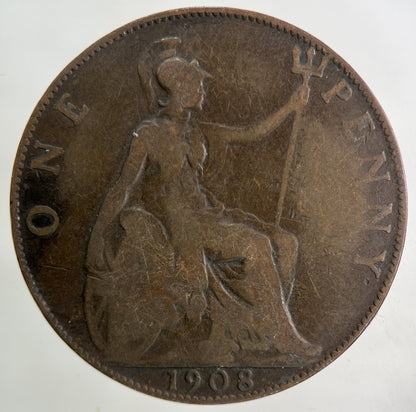 1908 Edward VII One Penny Coin | Collectable Grade