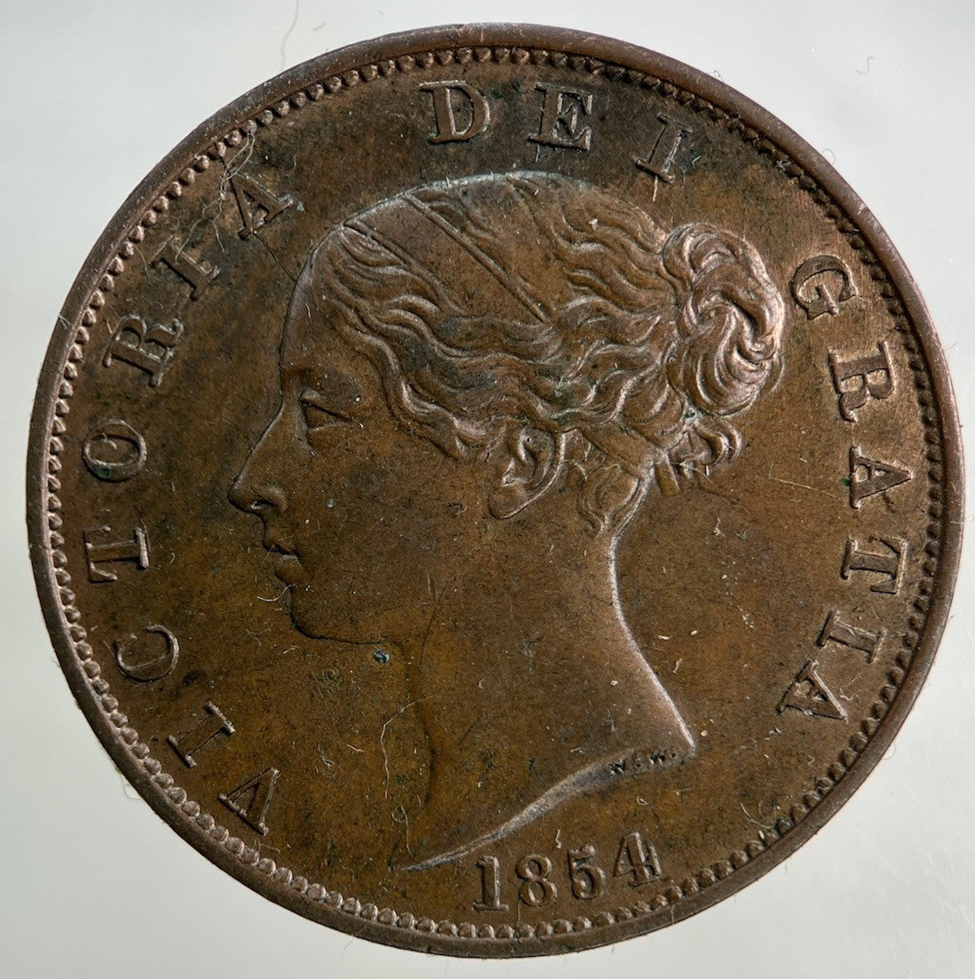 1854 Victoria Half - Penny Coin | Very High Grade