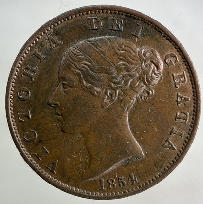 1854 Victoria Half - Penny Coin | Very High Grade