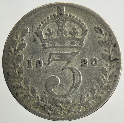 1920 George V Threepence Silver Coin | Collectable Grade