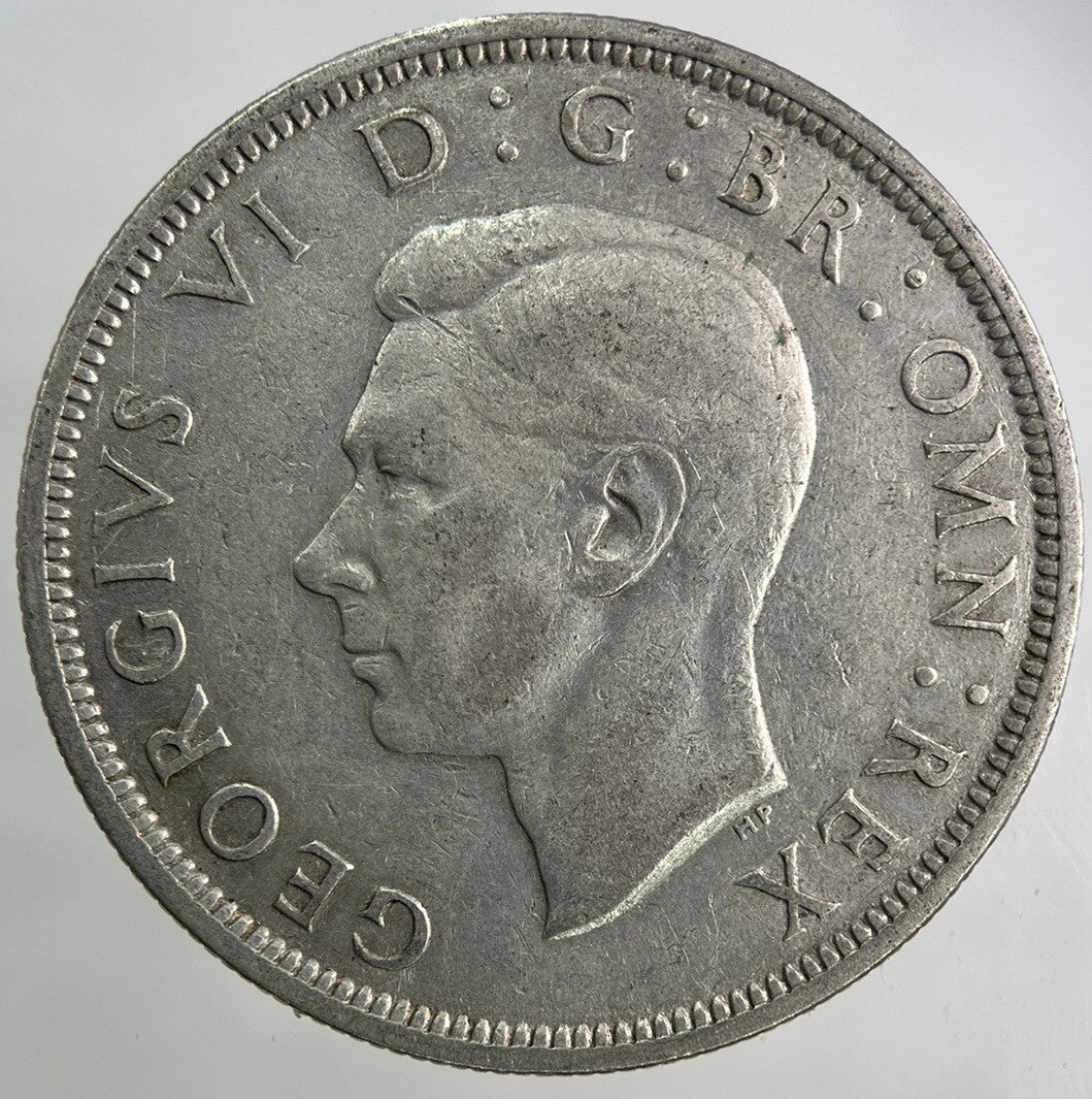1944 George VI Half - Crown Silver Coin | Fine Collectable Grade