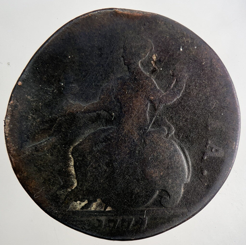 1771 George 3rd III Half - Penny British Coin | Collectable Grade | a9635