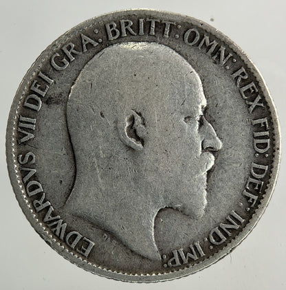 1910 Edward VII Sixpence Silver Coin | Collectable Grade