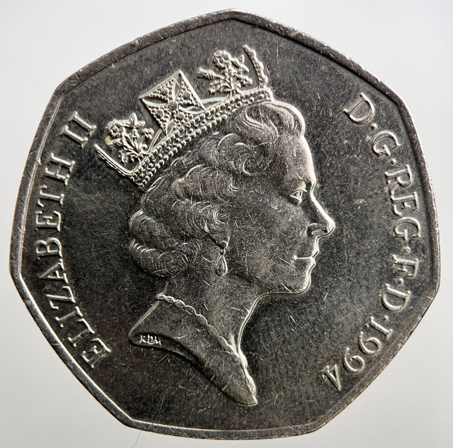 1994 D - Day 50p 50 Pence British Coin | Fine Collectable Grade | a3845