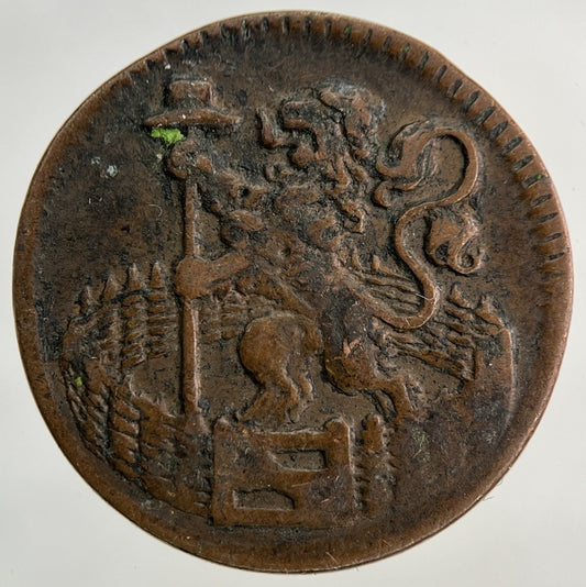 1742 Netherlands Hollandia 1 Duit Coin | Fine Collectable Grade